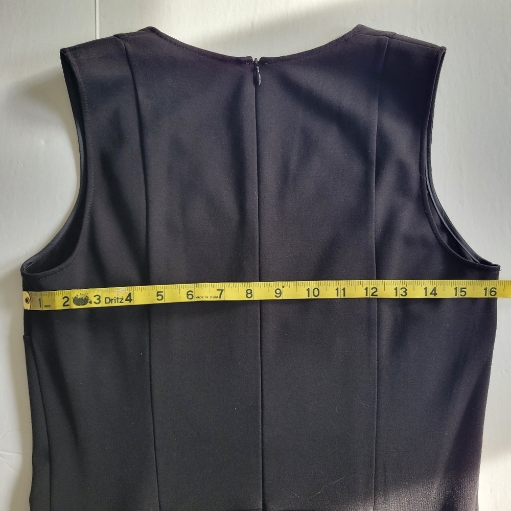 Armani Exchange Black V-neckline Dress. - Picture 5 of 7